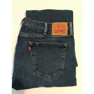 Levis 505 Regular Fit Straight Leg Jeans Mens 40x30 Medium Wash Blue Denim